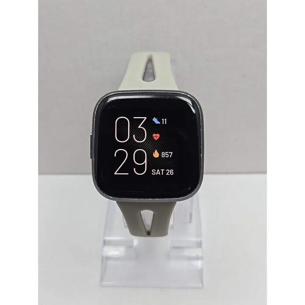 Fitbit Versa 2 Smartwatch Gray 40mm Alexa WR50M Always On Display Works